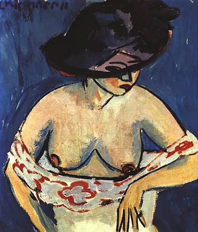 Female Nude with Hat Ernst Ludwig Kirchner